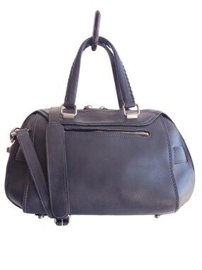 Coach Purple Leather Ace Bag with Silver Hardware